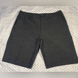 Hang Ten Black Flat Front Shorts Casual Style